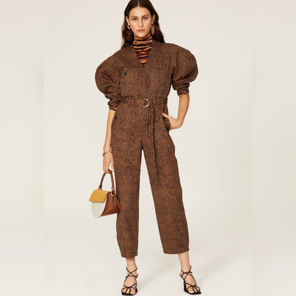 ULLA JOHNSON | $495 Animal Print Jumpsuit - Picture 1 of 5